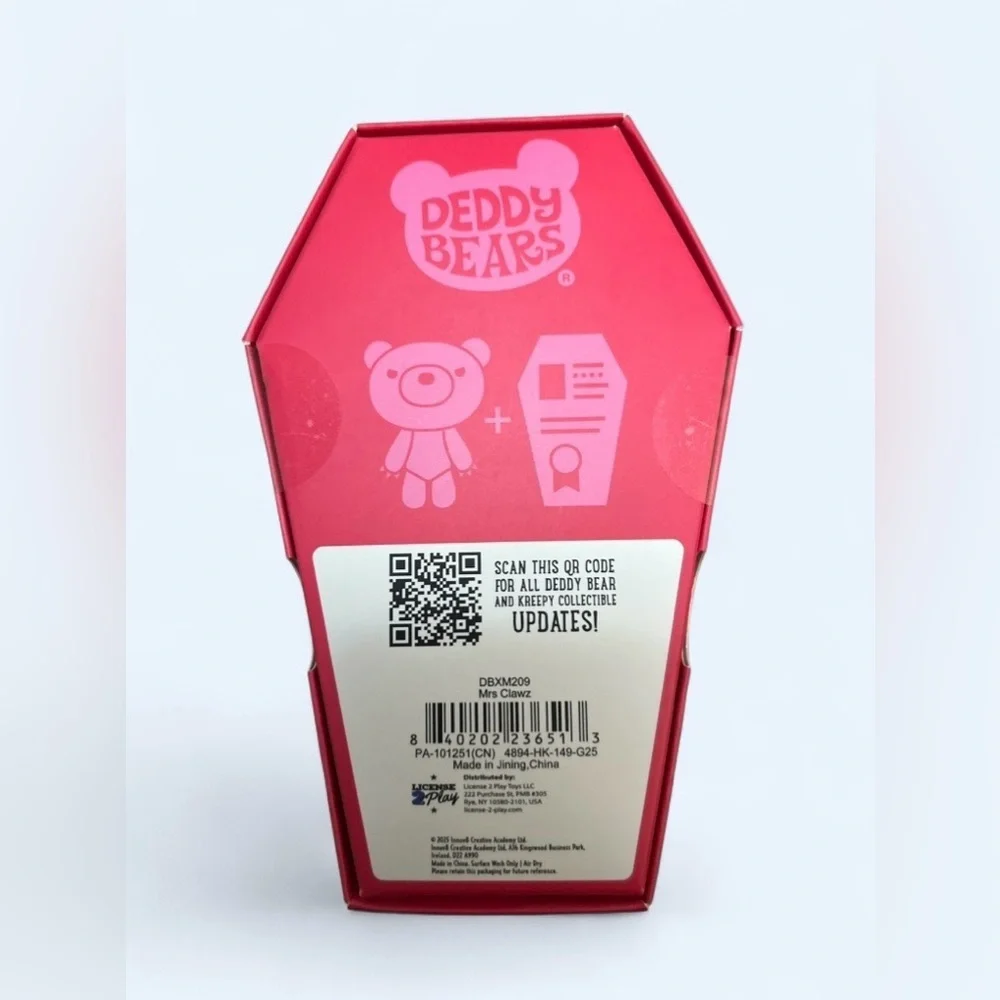 Deddy Bears MRZ. CLAWZ Coffin 6” Plush WITH ROBLOX DIGITAL ITEM - NEW SEALED - Picture 2 of 4